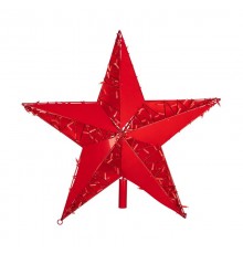 Светодиодная фигура Звезда 100 см, 200 светодиодов, с трубой и подвесом, цвет свечения красный  514-274  NEON-NIGHT
