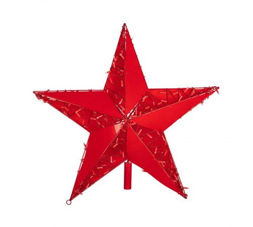 Светодиодная фигура Звезда 100 см, 200 светодиодов, с трубой и подвесом, цвет свечения красный  514-274  NEON-NIGHT