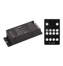 Диммер ARL-SYNC-DIM Black (12-24V, 1x25A, ПДУ 14кн, RF, RJ45) (Arlight, IP20 Металл, 3 года)  035135  Arlight