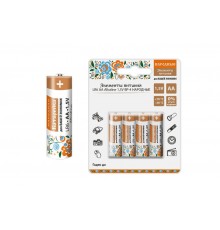 Элемент питания LR6 AA Alkaline 1,5V BP-4 Народный  SQ1702-0007  TDM