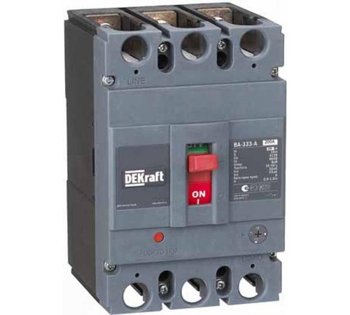 Силовой авт. выкл. 3P 200А c Ir=160А-200А 50кА ВА-333 af  21137DEK  DEKraft