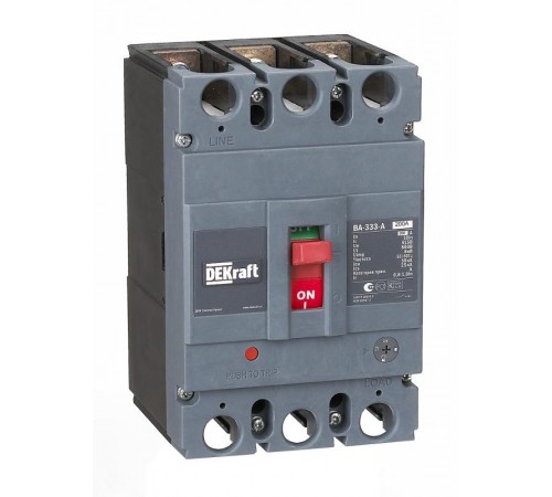 Силовой авт. выкл. 3P 200А c Ir=160А-200А 50кА ВА-333 af  21137DEK  DEKraft