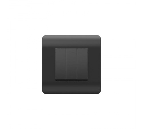 Выключатель 3-клавишный 10А, черный(NEW3-E)  431506  CHINT