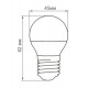 Лампа светодиодная LB-38 (5W) 230V E27 2700K G45  25404  FERON