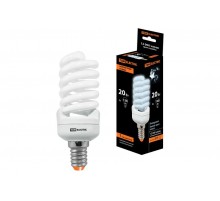 Лампа энергосберегающая КЛЛ 20Вт E14 840 cпираль FSТ2 КОМПАКТ 41х108мм  SQ0323-0190  TDM