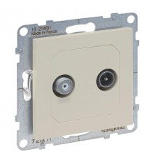 SUNO Розетка TV-SAT двухкабельная. Цвет "Слоновая кость"  721271  Legrand