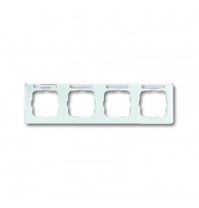 Рамка 4-постовая, горизонтальная, с полем для надписи, серия Reflex SI linear, цвет альпийский белый  1754-0-4064   2CKA001754A4064  ABB