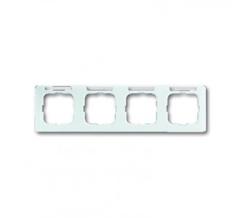 Рамка 4-постовая, горизонтальная, с полем для надписи, серия Reflex SI linear, цвет альпийский белый  1754-0-4064   2CKA001754A4064  ABB