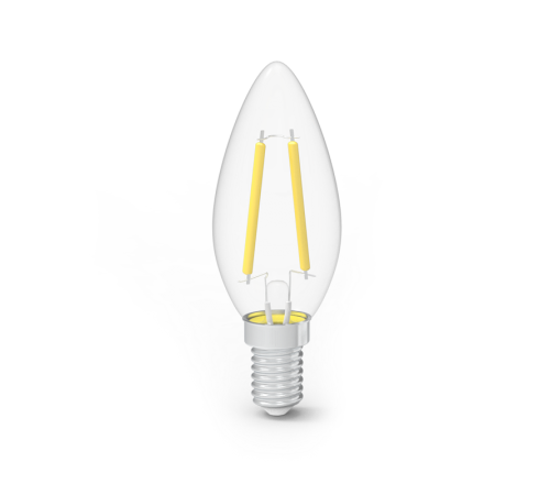 Лампа светодиодная Filament Свеча 7W 550lm 2700К Е14 LED (3 лампы в упаковке) 1/20  103901107T  Gauss