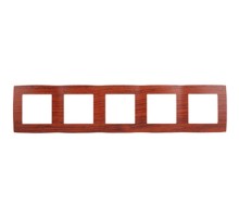 Рамка на 5 постов 12-5005-08  ,  вишня  Б0014788  ЭРА