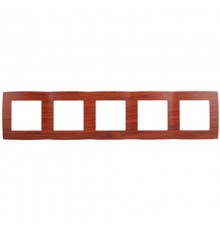 Рамка на 5 постов 12-5005-08  ,  вишня  Б0014788  ЭРА
