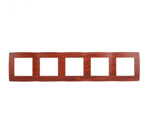 Рамка на 5 постов 12-5005-08  ,  вишня  Б0014788  ЭРА