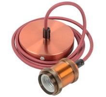 Патрон подвесной E27 со шнуром 1,5м RETRO бронза  EPA12-04-02-K29  IEK