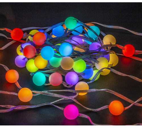 Гирлянда новогодняя 93 715 NGF-D022-05 (умная гирлянда шарики RGB 66 12м IP20 TR)  93715  Navigator
