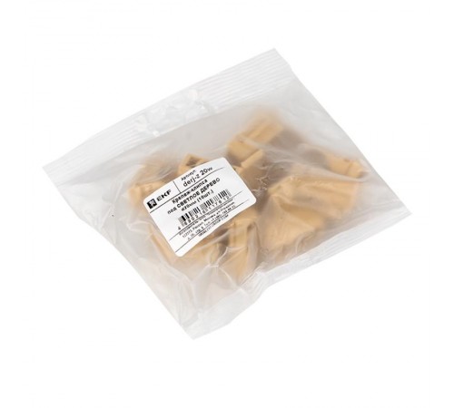 Крепеж-клипса под светлое дерево d20мм (10шт.) Plast EKF PROxima  derj-z-20w  EKF