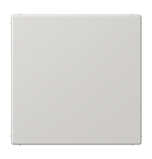 Крышка без отверстий, фиксация защёлкиванием, для произвольных вырезов (либо использование в качестве заглушки), возможно IP44; термопласт; светло-сер