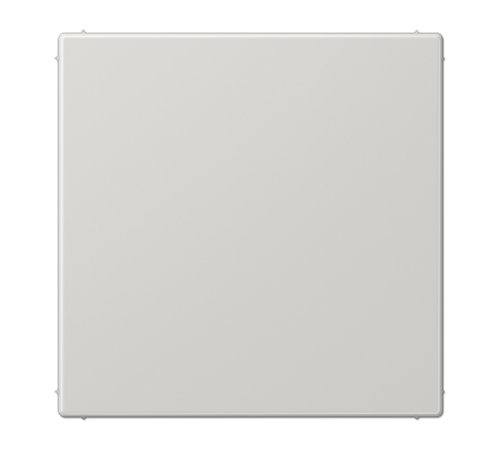 Крышка без отверстий, фиксация защёлкиванием, для произвольных вырезов (либо использование в качестве заглушки), возможно IP44; термопласт; светло-сер