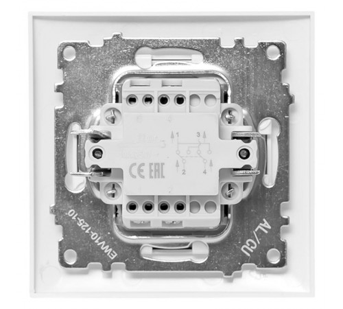 Валенсия выключатель 1-кл. 10А белый перекрестный  PROxima EWV10-125-10 EKF