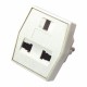 Сетевой переходник "Квадрат" белый  11-1011  REXANT
