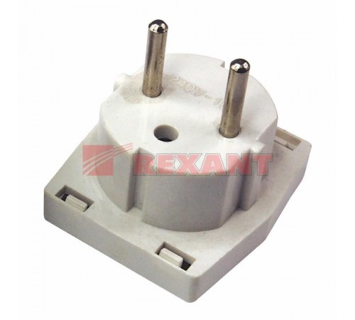 Сетевой переходник "Квадрат" белый  11-1011  REXANT