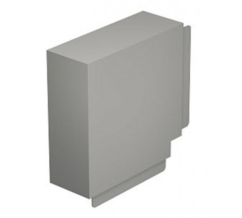 Крышка плоского угла кабельного канала WDK 100x230 мм (ПВХ,серый) (WDK HF100230GR)  6024653  OBO Bettermann
