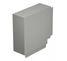 Крышка плоского угла кабельного канала WDK 100x230 мм (ПВХ,серый) (WDK HF100230GR)  6024653  OBO Bettermann