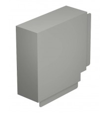 Крышка плоского угла кабельного канала WDK 100x230 мм (ПВХ,серый) (WDK HF100230GR)  6024653  OBO Bettermann