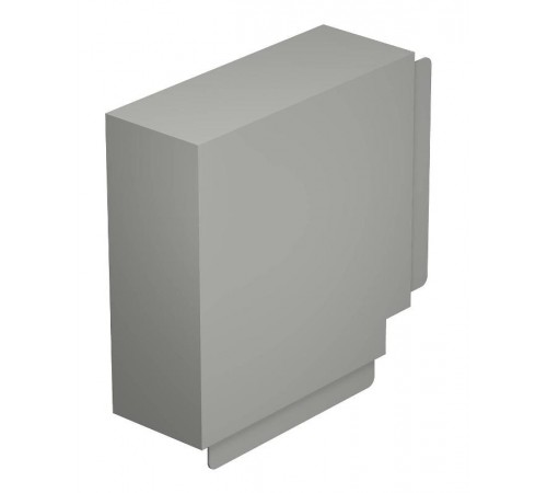 Крышка плоского угла кабельного канала WDK 100x230 мм (ПВХ,серый) (WDK HF100230GR)  6024653  OBO Bettermann