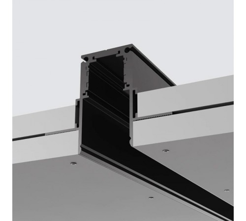 Шинопровод для низковольтных трековых светильников, черный, 1м, встраиваемый CABM1001  41963  FERON