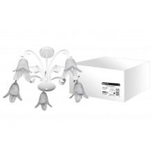 Люстра НCБ 12-04 Адель 5х40Вт ЛН Е14 белый  SQ0370-0018  TDM