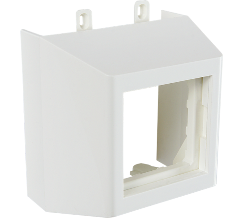 Суппорт с рамкой 1 пост (45х45) на профиль для кабель-канала 75х20  075007S  SPL