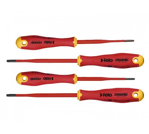 Набор диэлектрических отверток Ergonic E-SLIM TORX, 4шт 41884198  41884198  Felo