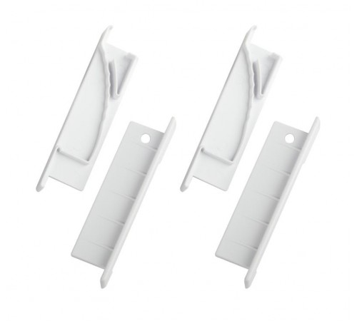 Набор заглушек  6814-3 для профиля 6814 2шт глухие 2шт с отверстием   Б0062787  ЭРА