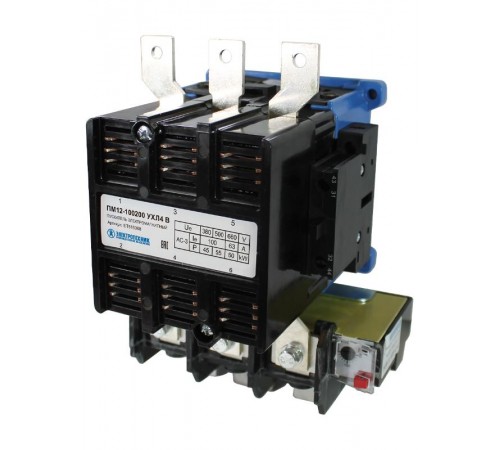 ПМ12-100200 УХЛ4 В, 220В/50Гц, 2з+2р, 100А, нереверсивный, с реле РТТ-325 68- 92А, IP00, пускатель электромагнитный (ЭТ)  ET515368  Электротехник