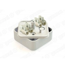 Коробка распределительная для о/п 50х50х20мм с клем. колодкой ЗВИ-3 (1,0-2,5мм2) 4 клеммы, IP40, БЕЛЫЙ  GE41206-01  GREENEL