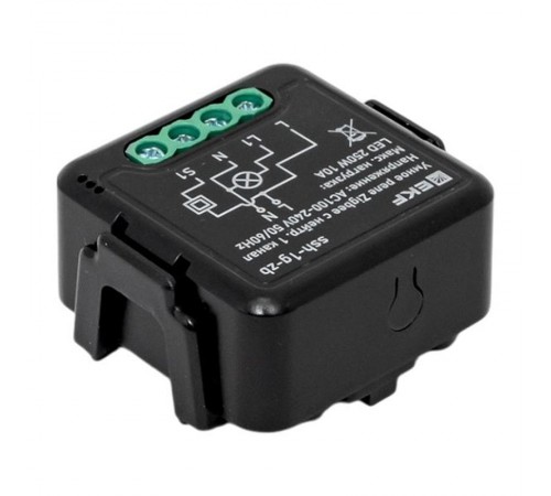 Умное реле в подрозетник 1-канальное с нейтралью Zigbee EKF Connect Select  ssh-1g-zb  EKF