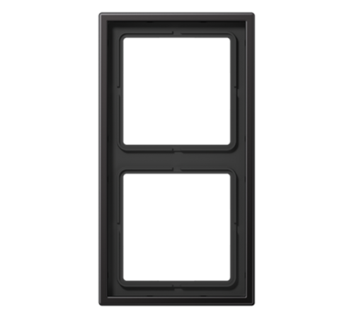 Рамка для вертикальной и горизонтальной установки, 2 поста; металл; dark; Aluminium  AL2982D  Jung