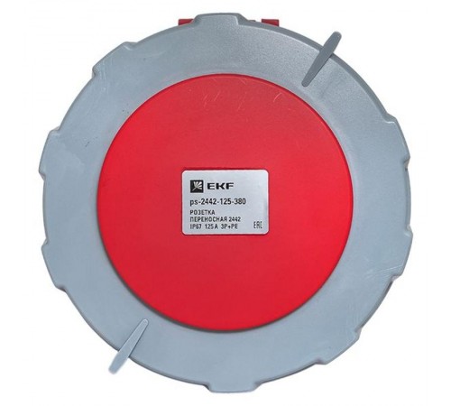 Розетка переносная 2442 3Р+РЕ 125А 380В IP67 EKF PROxima  ps-2442-125-380  EKF