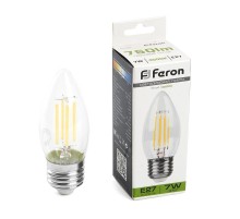 Лампа светодиодная, (7W) 230V E27 4000K, LB-66  38271  FERON