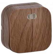 ВС20-2-1-ХД Выключ. 2-кл. инд. о/у 10А GLORY дуб  EVH21-K24-10  IEK