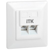 Внутренняя инф. розетка RJ45 кат. 6 FTP 2 порта  CS2-1C06F-2-1  ITK