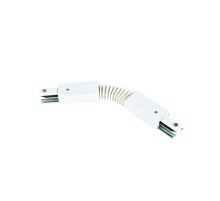 Соединитель для 2-х шинопроводов осветительных типа G, гибкий однофазный белый UBX-Q122 G24 WHITE 1 POLYBAG  UL-00006058  Volpe