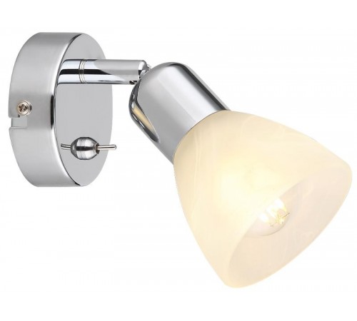 Светильник настенно-потолочный спот Keila 7051-701 1 х Е14 40 Вт поворотный с выключателем  Б0054678  Rivoli