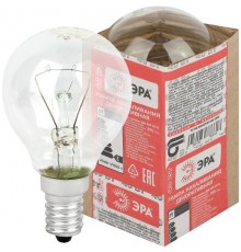 Лампа накаливания ЛОН ДШ 40-230-Е14  (P45) шар 40Вт 230В Е14 в гофре  Б0039132  ЭРА
