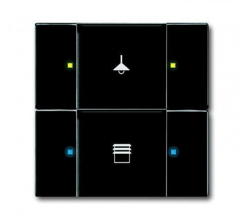 6126/02-885-500 Сенсор 2/4-кл. многофункциональный, черный бархат  6116-0-0217  2CKA006116A0217  ABB