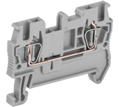 Клемма пружинная КПИ 2в-1,5 17,5А серый  YZN11-001-K03  IEK