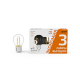 Лампа светодиодная Filament Шар 7W 550lm 2700К Е27 LED (3 лампы в упаковке) 1/20  105902107T  Gauss
