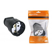 Кабельная розетка 2П+3 16А 250B черная  SQ1806-0132  TDM