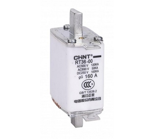 Плавкая вставка предохранителя RT36-0-160, габарит 0, 100А  521232  CHINT