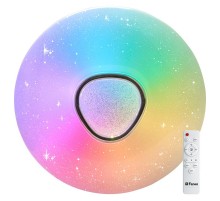 Светильник светодиодный управляемый с пультом 60W, Max. 5000Lum, RGB + CCT 3000К-6000K, IP20, AL5777 RAINBOW  41917  FERON